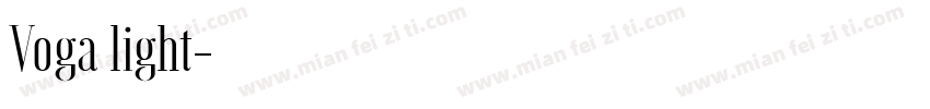Voga light字体转换